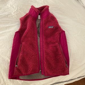 women’s retro x pink patagonia vest